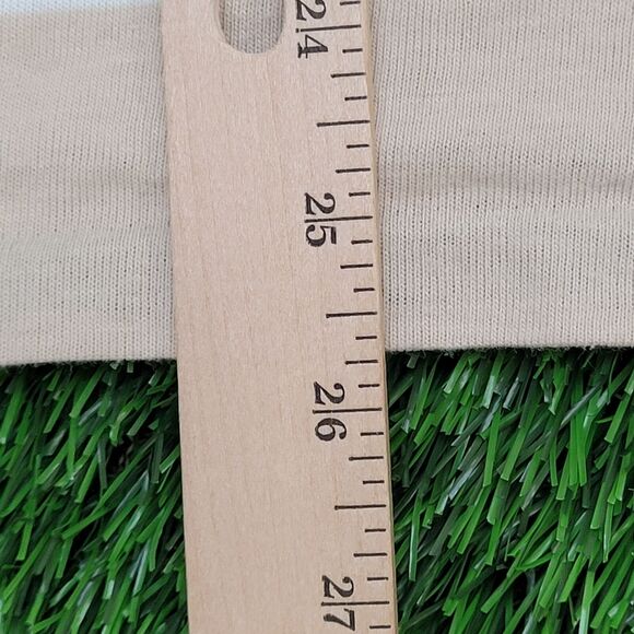 Vintage 80s MOD Polo Shirt Medium 19x25 Striped Two-Tone - Picture 11 of 11